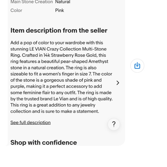 Le Vian Crazy Collection Multi-Stone ring in 14 k Strawberry Rose Gold - Picture 5 of 7